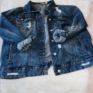 Distressed Denim Jacket